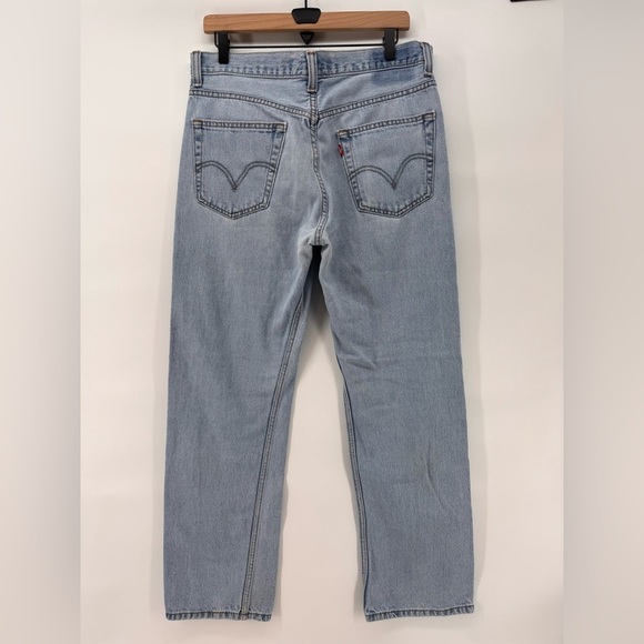 Levi’s 505 Regular Fit Light Blie Jeans 34x32 - Picture 4 of 7